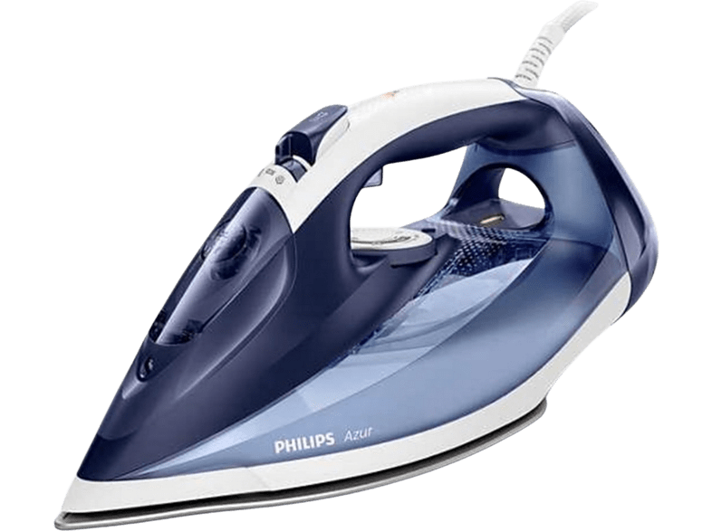 Plancha de vapor - Philips GC4556/20, 2500W, 50 g/min, Golpe de vapor 220 g, Suela SteamGlide Plus, Azul