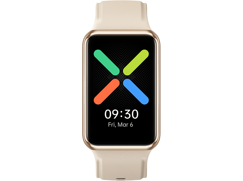 Smartwatch - OPPO Watch Free, AMOLED 1.64, 14 días, SpO2, Resistencia al agua, Cristal 2,5D / PC, Oro