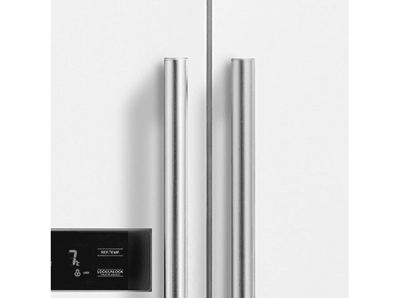 Frigorífico americano - Midea MDRS710FGF01, No Frost, 176.5 cm, 532 l, Tri-Cooling System, Blanco