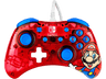 Mando - PDP Rock Candy Mario, Para Nintendo Switch, USB, Cable 2.5 m, Carcasa transparente, Multicolor