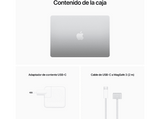 Apple MacBook Air (2022), 13,6 Retina, Chip M2 de Apple, GPU 10 Núcleos, 8 GB, 512 GB SSD, macOS, Teclado Magic Keyboard Touch ID, Plata