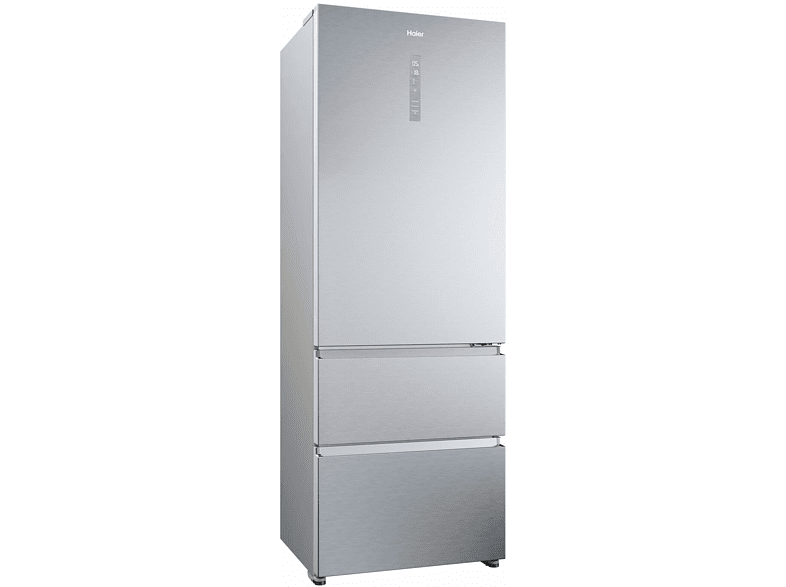 Frigorífico combi - Haier 3D 70 Series 5 HTR5720ENMG, 483 l, Total No Frost, 200.6 cm, Motor Inverter, Humidity Zone, My Zone, Plata