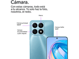 Móvil - Honor X8a, Cyan Lake, 128 GB, 6 GB RAM, 6.7  HD+, Mediatek Helio G88, 4500 mAh, Magic UI 6.1 basado en Android 12