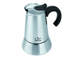 Cafetera - Jata Cax106 Odin, 6 tazas, Apta inducción, Acero inoxidable