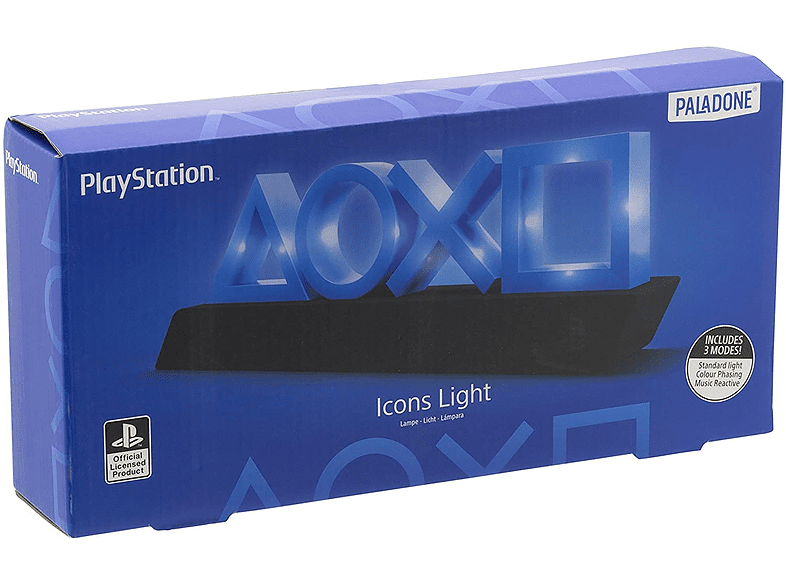 Figura - Avance. Paladone PlayStation Icons Light, Lámpara, 3 modos de luz, 3x Pilas AAA, 30.50 cm, Multicolor