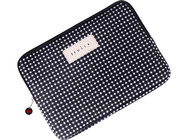 Funda tablet - Wondee Lucía Be, De 11, Universal, Textura antideslizante, Blanco y Negro