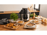 Robot de cocina - Cecotec GM H Fry, 1000 W, 6 L, 27 modos, 11 temperaturas, 5 presiones, Programable 24 horas, Incluye cabezal de aire caliente, Negro