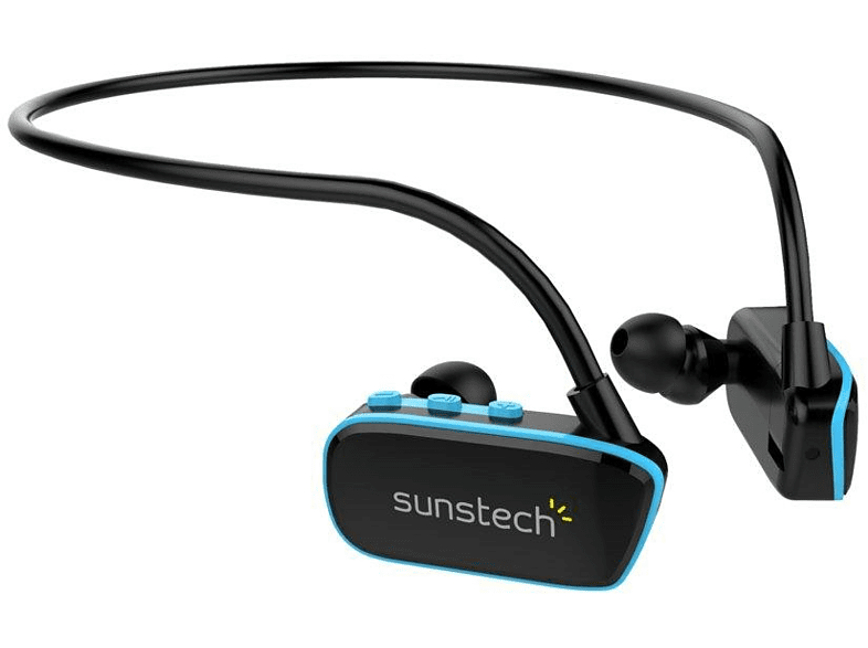 SUNSTECH Reproductor MP3 - Suntech Argos, 4GB, Waterproof, Sumergible, USB, Azul