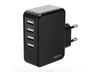 Cargador - HAMA 173676 CARGADOR AUTO-DETECT 4 PUERTOS, 5V/4,8A