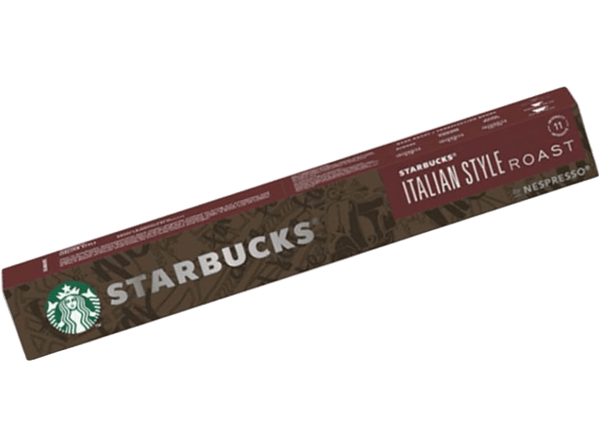 Cápsulas monodosis - Starbucks Italian Style Roast, 10 cápsulas, Intensidad 11, Para Nespresso
