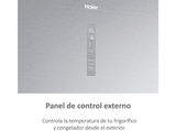 Frigorífico combi - Haier 3D 70 Series 5 HTR5720ENMG, 483 l, Total No Frost, 200.6 cm, Motor Inverter, Humidity Zone, My Zone, Plata