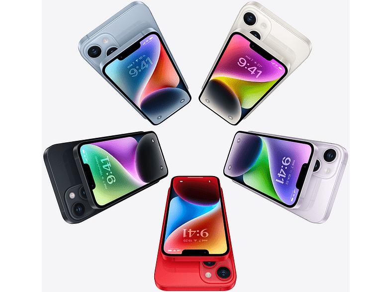 Apple iPhone 14, Púrpura, 512 GB, 5G, 6.1 OLED Super Retina XDR, Chip A15 Bionic, iOS
