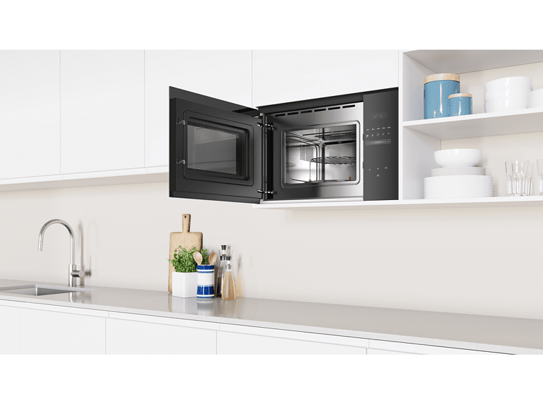 Microondas integrable - Balay 3CG5172N2, 800 W, 5 niveles, 20 l, Negro