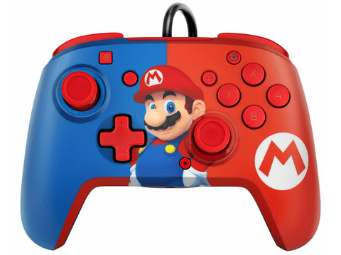 Auriculares gaming - PDP Bundle Super Mario Bros (LVL40 + Rematch), Micrófono integrado, Para Nintendo Switch, Rojo/Azul