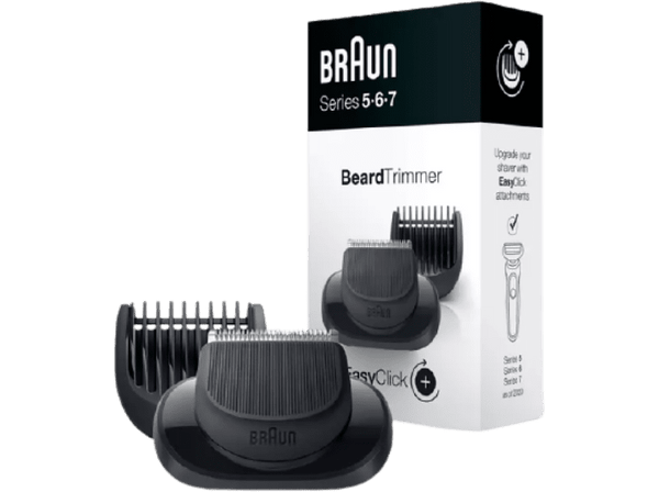 Accesorio afeitadora - Braun EasyClick, Para Series 5, 6 y 7, Cabezal, 5 Longitudes, Negro