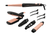 Moldeador - Rowenta Multistyler Infinitos Looks 14 en 1 CF4230, 190 °C, Revestimiento cerámico, Negro