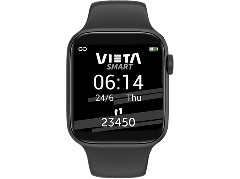 Smartwatch - Vieta Beat 3, Bluetooth, Resistente al agua, IP67, Autonomía 3 dias, Negro