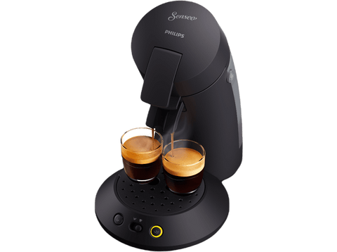 Cafetera de cápsulas - Philips Senseo Original Plus CSA210/61, 220 - 240 V, 0.7 l, Función 2 tazas, Negro