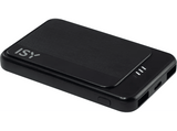 Powerbank - Isy IPP-5000-C-BK, 5000 mAh, 2.4 A, Control de carga, Micro USB, USB-C, Negro