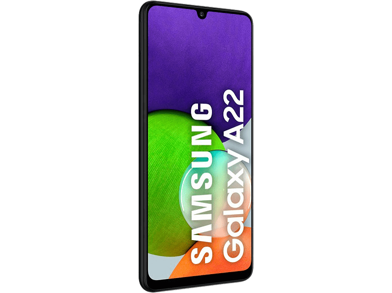 Móvil - Samsung Galaxy A22 5G, Negro, 128 GB, 4 GB RAM, 6.6 FHD+, MT6739, 5000 mAh, Android 11