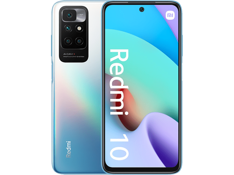 Móvil - Xiaomi Redmi 10, Azul Océano, 128 GB, 4 GB, 6.5, Full HD+, MediaTek Helio G88, 5000 mAh, Android