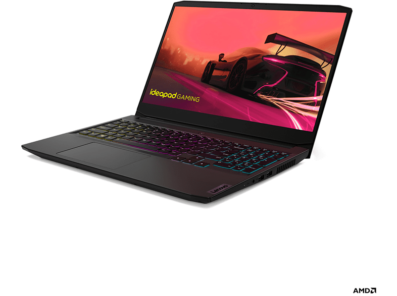 Portátil gaming - Lenovo IdeaPad Gaming 3 15ACH6, 15.6 Full HD, AMD Ryzen™ 5 5600H, 16GB RAM, 512GB SSD, GeForce RTX™ 3050, Windows 11 Home