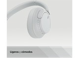 Auriculares inalámbricos - Sony WH-CH720N Bluetooth, Noise Cancelling ANC, Autonomía 35 horas, Carga rápida, Blanco