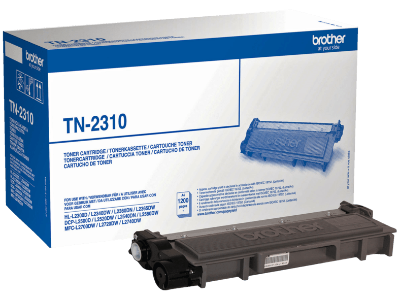 Cartucho tóner - Brother TN2310  Negro, Para DCP L2500, L2520, L2540, HL