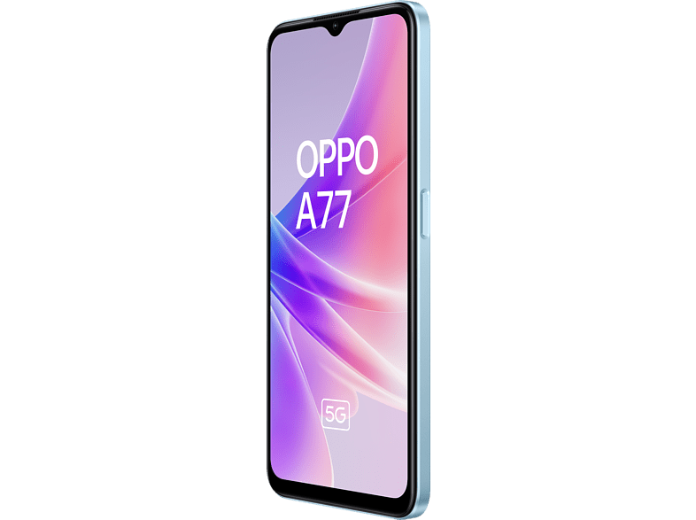 Móvil - OPPO A77 5G, Ocean Blue, 128 GB, 6GB RAM, 6.56 HD+, MediaTek Dimensity 810 5G, 5000 mAh, Android 12