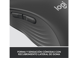 Ratón inalámbrico - Logitech Signature M650, 2000 ppp, 5 Botones, Bluetooth, Seguimiento óptico, Negro