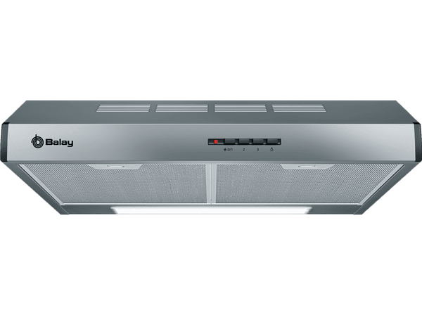 Campana - Balay 60 3BH263MX, Horizontal, Bajo mueble, 350 m³/h, Inox, D