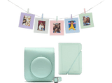 Accesorio cámara instantánea - Fujifilm Kit Instax Mini 12, Funda, 10 sobres, Cuerda,  Verde