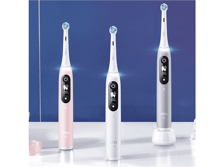 Cepillo eléctrico - Oral-B iO 6S, Con 2 Cabezales Y 1 Estuche De Viaje, Diseñado Por Braun, Gris