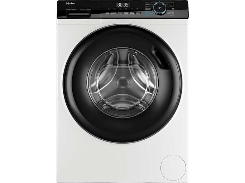 Lavadora carga frontal - Haier I-Pro Series 3 HW90-B14939-IB, 9 kg, 1400 rpm, Motor Direct Motion, 15 programas, Antibacterias, Vapor, Blanco