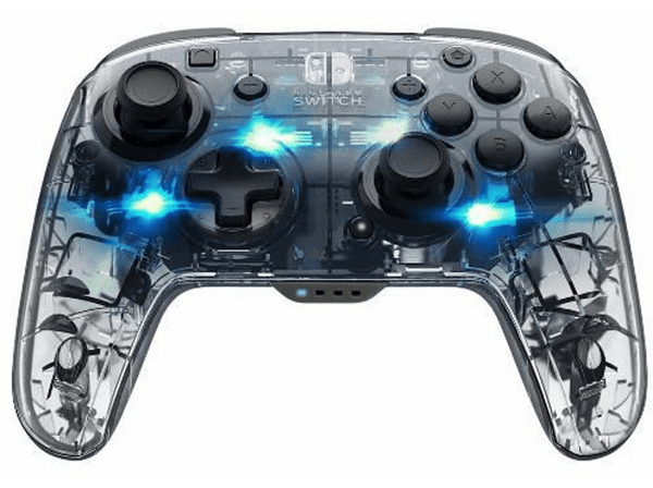 Mando - PDP Afterglow Deluxe Wireless, Para Nintendo Switch, Inalámbrico, Cable, Transparente