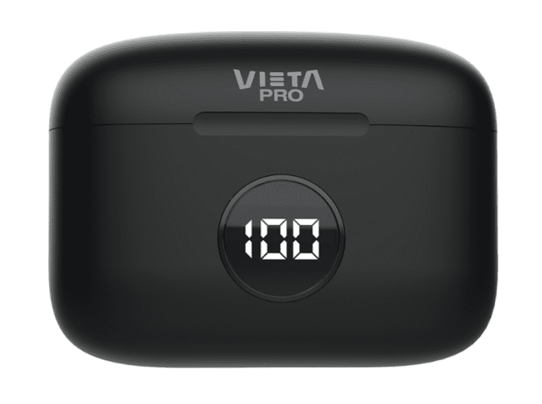 Auriculares inalámbricos - Vieta RVJ7000BK, True Wireless, 20 h, IPX 4, Negro + Estuche de carga