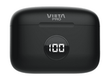 Auriculares inalámbricos - Vieta RVJ7000BK, True Wireless, 20 h, IPX 4, Negro + Estuche de carga