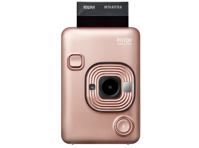 Cámara instantánea - Fujifilm Fuji Instax Li Play Go, f=28, F2.0, 6 filtros, Oro