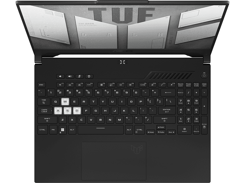 Portátil gaming - ASUS TUF Dash F15 FX517ZM-HN073, 15.6 Full HD, Intel® Core™ i7-12650H, 16GB RAM, 1 TB SSD, GeForce RTX™3060, Sin sistema operativo