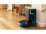 Robot friegasuelos - Cecotec Conga 8090 Ultra X, Láser,  10000 Pa, 4 en 1, 3 Niveles de potencia, 240 min, Mascotas, Mando, Wi-Fi, Negro