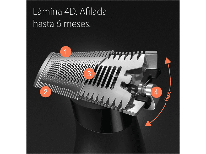 Barbero - Braun Series X XT5100,  Recortadora de Barba, Afeitadora para cuerpo, Peines bidireccionales