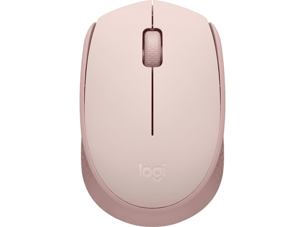 Ratón inalámbrico - Logitech M171, 1000 ppp, Ambidiestro, USB, Rosa