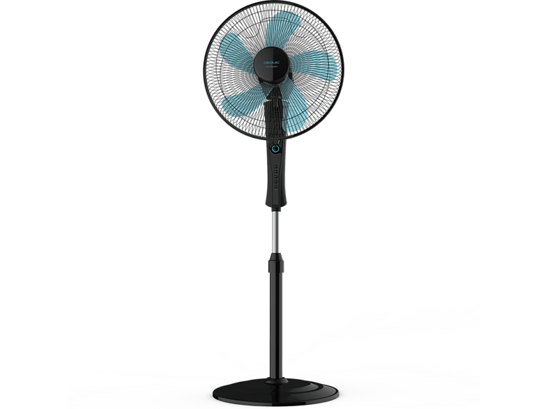 Ventilador de pie - Cecotec EnergySilence 520 Power Black, 50 W, 5 Velocidades, Negro metalizado