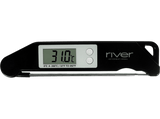 Termómetro - River ACK-001, De cocina, Para alimentos, Pantalla LCD, Apertura de 180º,  Negro