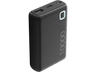 Powerbank - Cellular Line PBESSENCE10000K, 10000 mAh, Universal, 12 W, USB-A / USB-C / MicroUSB, Negro