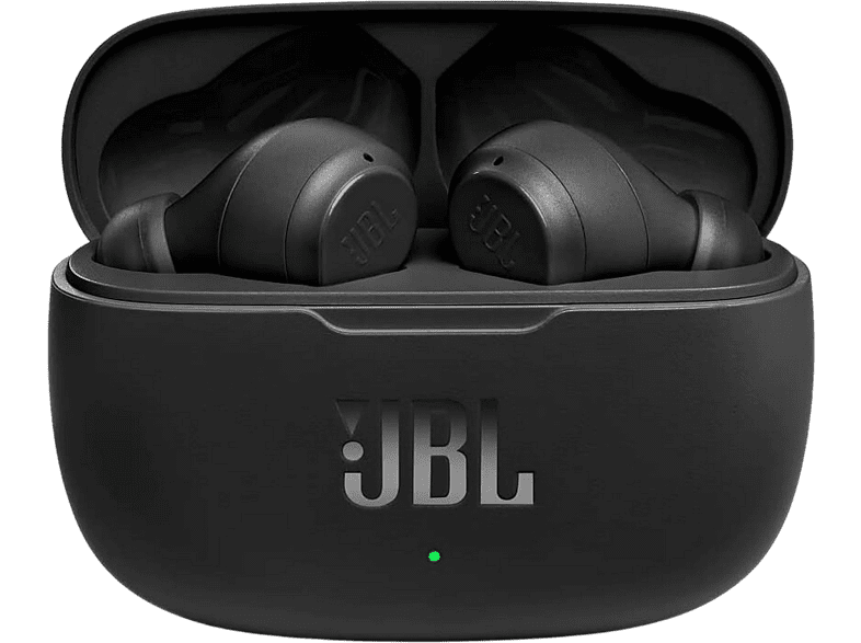 Auriculares inalámbricos - JBL Wave 200 TWS, True Wireless, De botón, Bluetooth 5.0, Hasta 20 h, IPX2, Negro