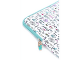 Funda - Wondee Enfermera en Apuros, Para tablet o portátil de 11, Cobertura total, Verde Aguamarina