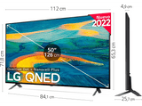 TV QNED 50 - LG 50QNED7S6QA, UHD 4K, α5 Gen5 AI Processor 4K, Smart TV, DVB-T2 (H.265), Negro
