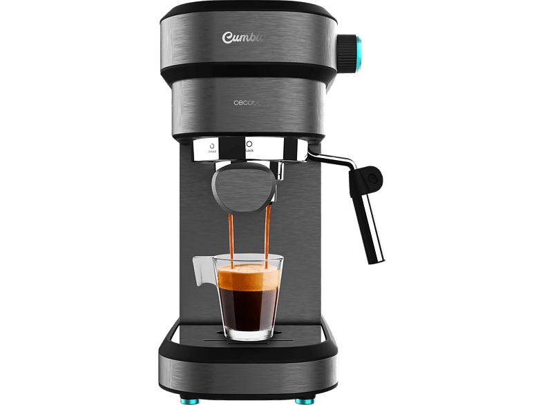 Cafetera express - Cecotec Cafelizzia 890 Dark, 1350W, Calentamiento rápido, 20 bar, 1.2 L, 2 tazas, Negro