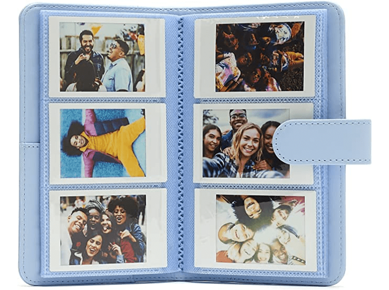 Álbum de fotos - Fujifilm Instax Mini, Para fotos de cámara instantánea, 180 fotos, Pastel Blue